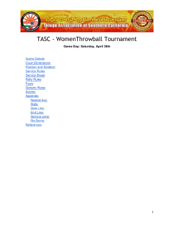 TASC - WomenThrowball Tournament