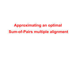 Approximating an optimal Sum-of