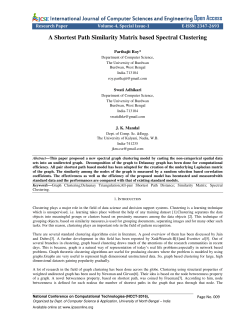A Shortest Path Similarity Matrix based Spectral Clustering
