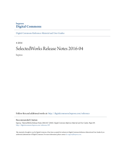 SelectedWorks Release Notes 2016-04