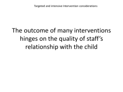 Life Space Crisis Intervention