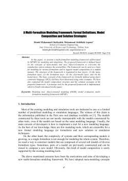 A Multi-Formalism Modeling Framework: Formal Definitions, Model