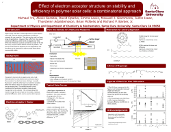 Effect of electron acceptor structure on stability and