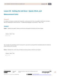 Grade 6 Mathematics Module 1, Topic C, Lesson 22