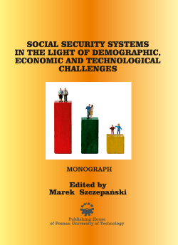 Social security systems in the light of demographic, economic and
