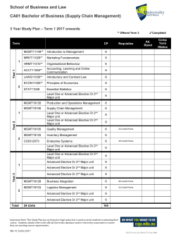 Supply Chain Management