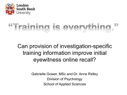 Training is everything.