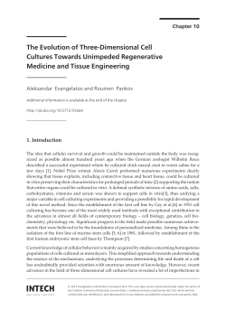 The Evolution of Three-Dimensional Cell Cultures
