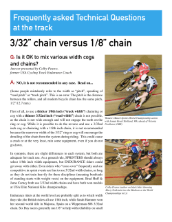 3/32&rdquo; chain versus 1/8&rdquo; chain