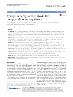 Change in decay rates of dioxin-like compounds in Yusho patients