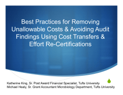 Best Practices for Removing Unallowable Costs