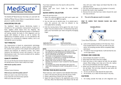 Blood Glucose Test Strips INDICATIONS FOR USE: TEST