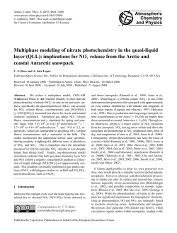 Multiphase modeling of nitrate photochemistry in the quasi