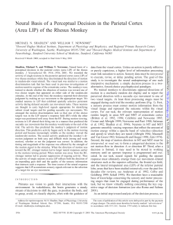 Neural Basis of a Perceptual Decision in the Parietal Cortex (Area