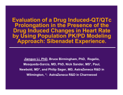 Use of concentration-effect modeling to evaluate drug