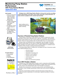 Monitoring Pump Station Performance