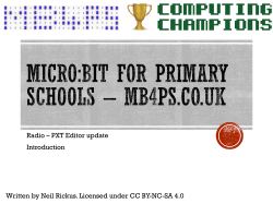 microbit for primary schools