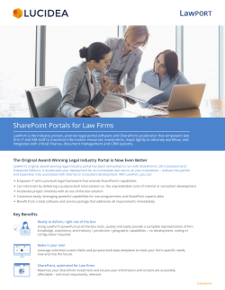SharePoint Portals for Law Firms