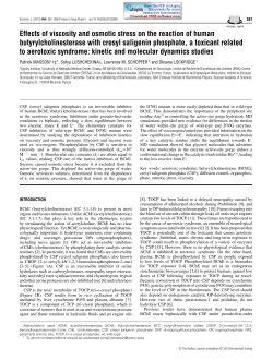 Effects of viscosity and osmotic stress on the reaction of human