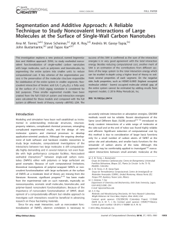 Segmentation and Additive Approach: A