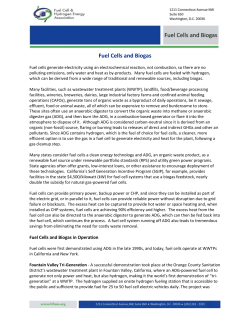 Fuel Cells and Biogas