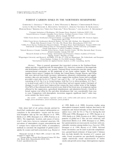 forest carbon sinks in the northern hemisphere
