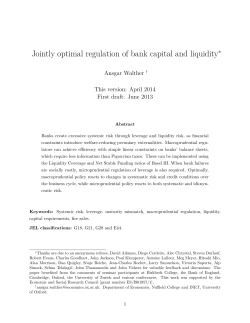Jointly optimal regulation of bank capital and liquidity