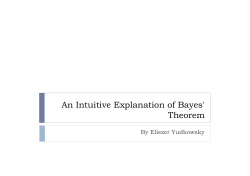 An Intuitive Explanation of Bayes` Theorem