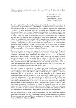 Urban revitalization and social control