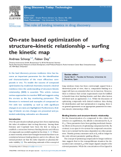On-rate based optimization of structure–kinetic relationship