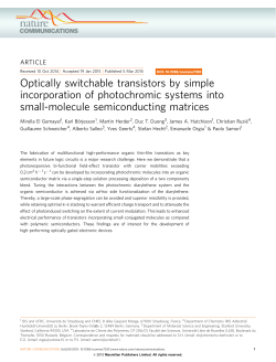 Optically switchable transistors by simple incorporation