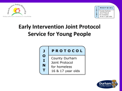 Early Intervention Joint Process for Young People