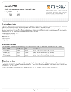 AggreWell&trade;400 - STEMCELL Technologies