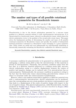 The number and types of all possible rotational symmetries for