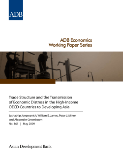 ADB Economics Working Paper Series