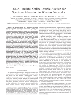 Truthful Online Double Auction for Spectrum Allocation in Wireless