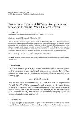 Properties at infinity of diffusion semigroups and - Xue