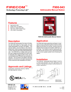 F900943 MEA - Firecom Inc.