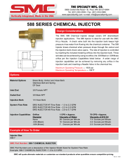 588 series chemical injector