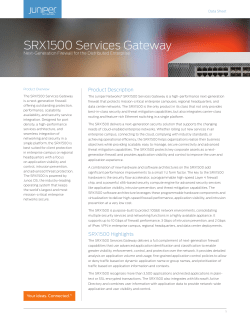 SRX1500 Services Gateway