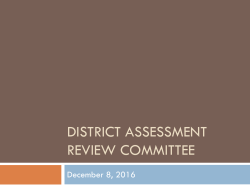 District Asssessment Review Committee