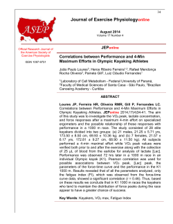 JEPonline Correlations between Performance and 4