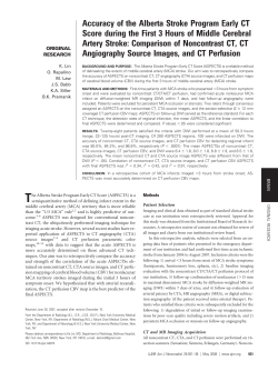 Accuracy of the Alberta Stroke Program Early CT Score during the
