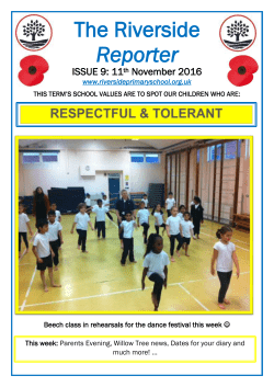 This week: Parents Evening, Willow Tree news, Dates for your diary