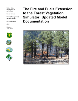 The Fire and Fuels Extension to the Forest Vegetation Simulator