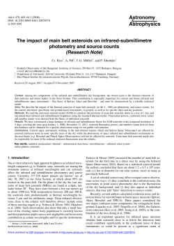 The impact of main belt asteroids on infrared