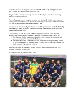 Football Men - FAO Staff Coop