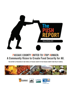 Passaic County United to Stop Hunger