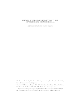 growth of strategy sets, entropy, and nonstationary