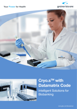 Cryo.sTM with Datamatrix Code - Greiner Bio-One